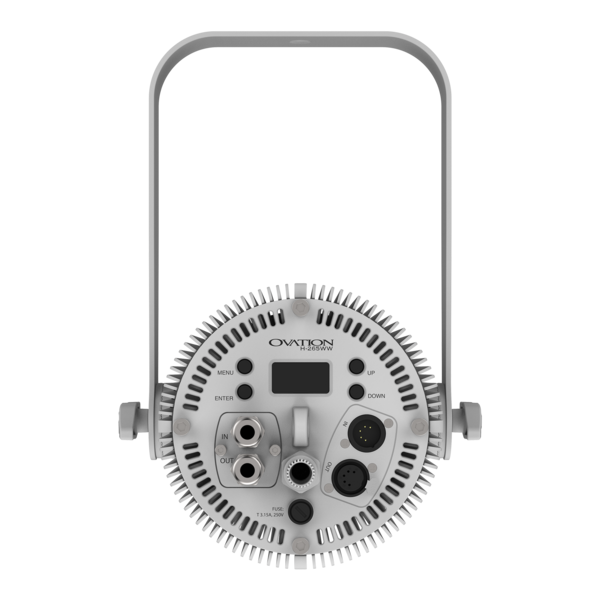 INCLUDES: INTEGRATED 4.5M POWER CORD, INTERCHANGABLE LENS PLATES, EGGCRATE FILTER