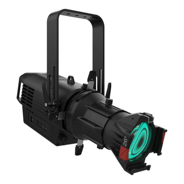 IP MULTI-COLOR LED ELLIPSOIDAL FIXTURE, BLACK