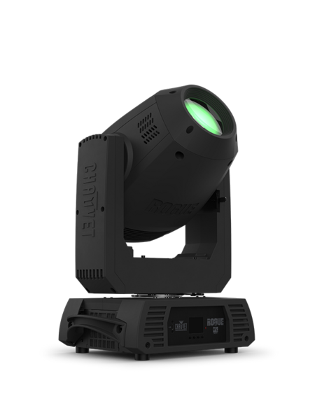 COMPACT & LIGHTWEIGHT MOVING YOKE SPOT FIXTURE, 200W LED, 2 GOBO WHEELS, 3-FACET PRISM WHEEL, FROST