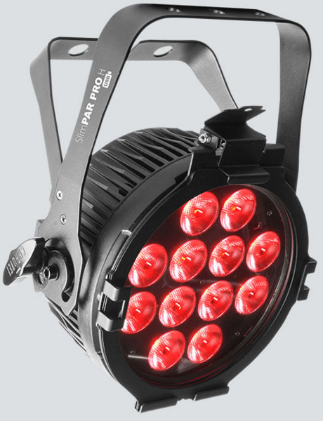 LED PAR DESIGNED FOR ANY APPLICATION IN NEED OF A HIGH-POWER, HEX-COLOR (RGBAW+UV), LOW-PROFILE WASH