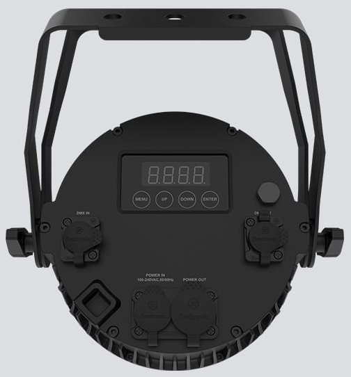 HEX-COLOR (RGBAW+UV) WASH LIGHT, RGB OUTER RING, FLICKER-FREE VIDEO OPERATION