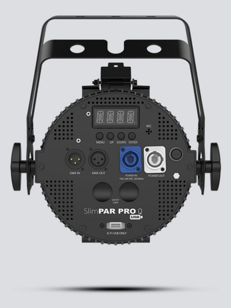 HIGH-POWERED QUAD-COLOR (RGBA), LOW-PROFILE WASHLIGHT W/ D-FI USB FOR WIRELESS OR DMX CONTROL