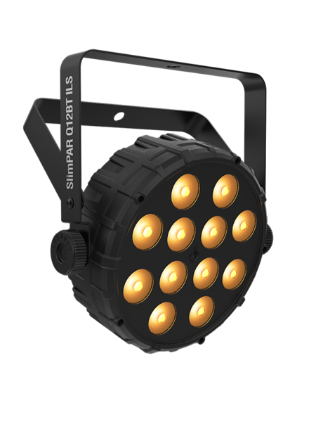 COMPACT WASH LIGHT, BUILT-IN BLUETOOTH, ILS COMPATIBLE,  12 QUAD-COLOR (RGB + AMBER) LEDS