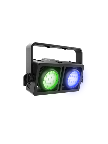 IP65-RATED AUDIENCE BLINDER WITH TWO INDEPENDENTLY FOCUSABLE PODS,RGBA-WW LED