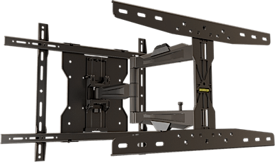 WORLD'S THINNEST ARTICULATING ARM FOR 13" TO 65" SCREENS WITH DOUBLE STUD WALL PLATE FOR ATTACHING T