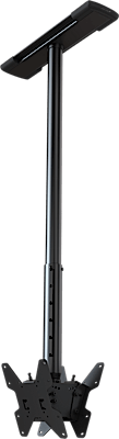 COMPLETE CEILING INSTALLATION KIT WITH 3" TO 5" DROP ADJUSTMENT FOR 13" TO 46" DUAL BACK TO BACK SCR