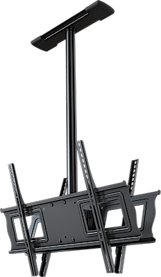 COMPLETE CEILING INSTALLATION KIT WITH 3' FIXED EXTENSION DROP FOR 37" TO 75" DUAL BACK TO BACK SCRE