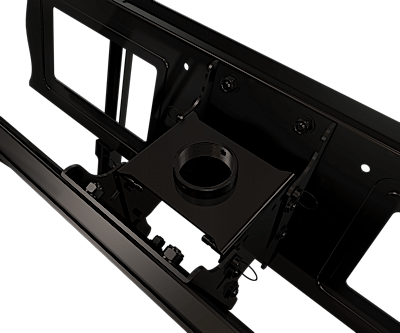 CEILING MOUNT BOX AND UNIVERSAL SCREEN ADAPTER ASSEMBLY FOR 37" TO 75" DUAL BACK TO BACK SCREENS