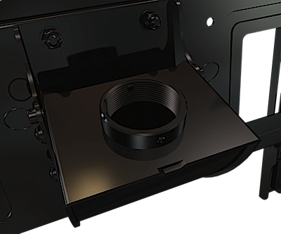 CEILING MOUNT BOX AND UNIVERSAL SCREEN ADAPTER ASSEMBLY FOR 37" TO 75" SCREENS