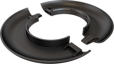 ESCUTCHEON PLATE - BLACK