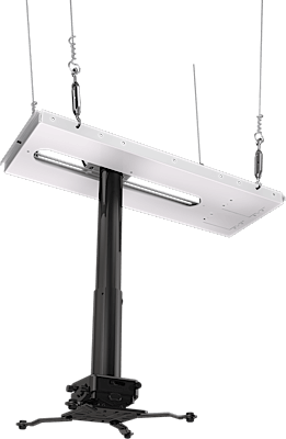SUSPENDED CEILING PROJECTOR KIT WITH JR3 UNIVERSAL ADAPTER / 6" - 11" DROP LENGTH