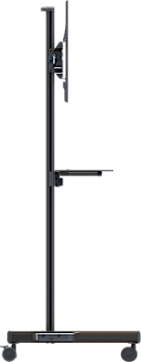 MOBILE CART WITH METAL SHELF, HEIGHT AND TILT ADJUSTMENT FOR 37" TO 70" PLASMA, LCD OR LED DISPLAYS