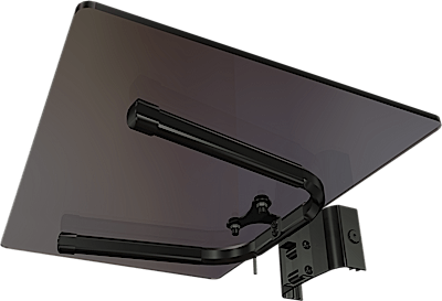 TEMPERED GLASS SHELF FOR CARTS OR STANDS