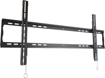 NEW ROBUST SERIES FLAT MOUNT FOR LARGE-FORMAT 70 TO 90" TVS WITH HORIZONTAL ADJUSTMENT AND POST-INST