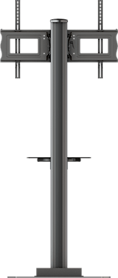 FLOOR STAND WITH METAL SHELF FOR 37" TO 70" DISPLAYS