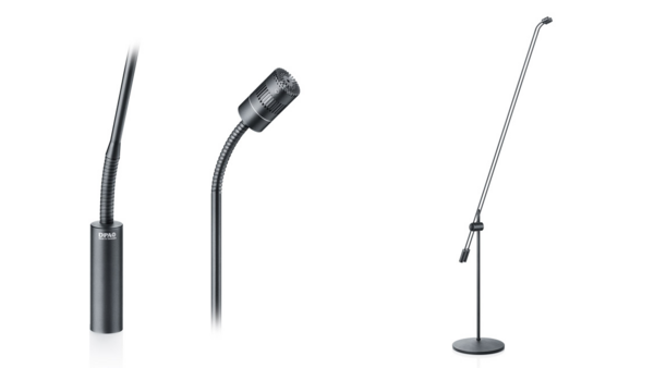 4018 SUPERCARDIOID MIC, BLACK, XLR, 122 CM (48 IN) BOOM, FLOOR STAND, TWIN MIC