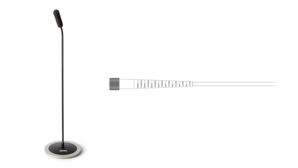 4098 CORE SUPERCARDIOID TABLETOP MIC, 43 CM (17 IN), BLACK, MICRODOT