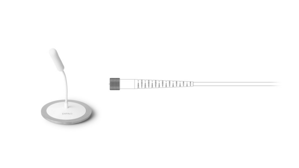 4098 CORE SUPERCARDIOID CEILING MIC, 16 CM (6 IN), WHITE,  MICRODOT