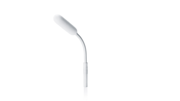 4098 CORE SUPERCARDIOID MIC, WHITE, MICRODOT, 16 CM (6 IN) BOOM, FULL GOOSENECK