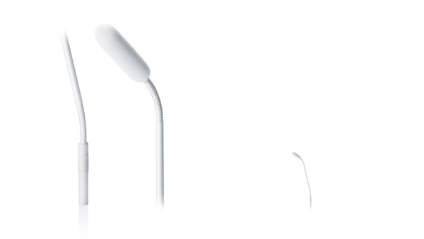 4098 CORE SUPERCARDIOID MIC, WHITE, MICRODOT, 28 CM (11 IN) BOOM, TOP AND BOTTOM GOOSENECK