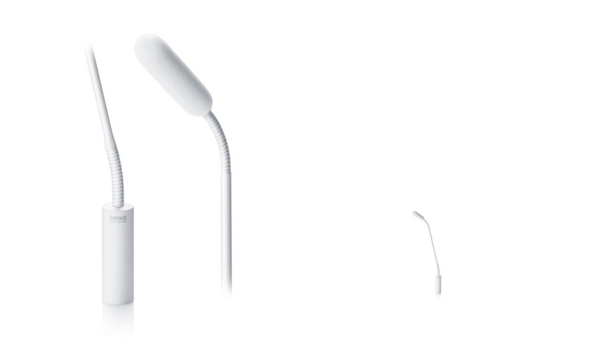 4098 CORE SUPERCARDIOID MIC, WHITE, XLR, 32 CM (13 IN) BOOM, TOP AND BOTTOM GOOSENECK