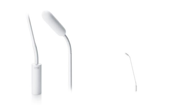 4098 CORE SUPERCARDIOID MIC, WHITE, XLR, 47 CM (18 IN) BOOM, TOP AND BOTTOM GOOSENECK