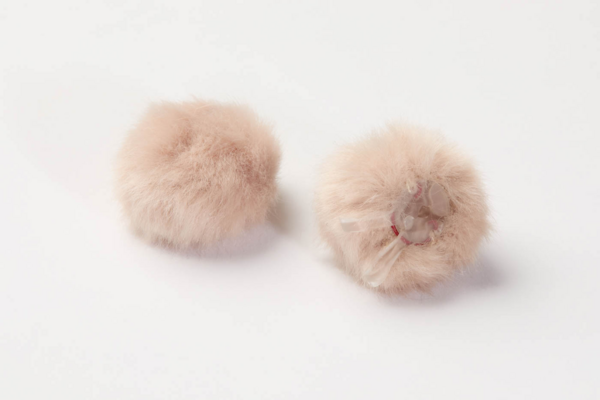 AIR1 FUR WINDSCREEN, BEIGE, SMALL, 2 PCS