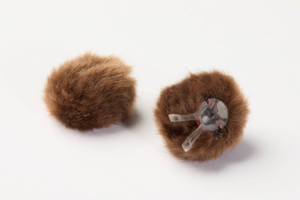 AIR1 FUR WINDSCREEN, BROWN, SMALL, 2 PCS
