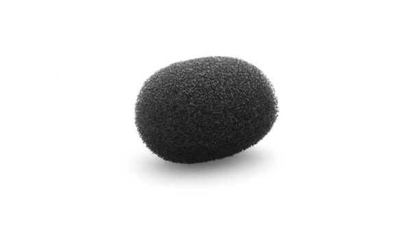 SLIM FOAM WINDSCREENS, BLACK, 5 PCS