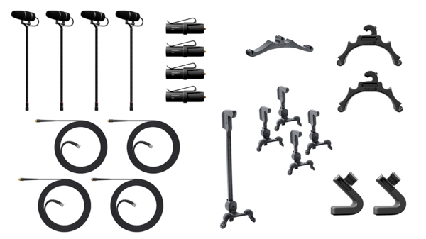 4099 CORE+ Classic Touring Kit, 4 Mics and accessories, Loud SPL