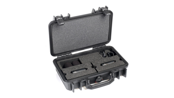 2006C STEREO PAIR WITH CLIPS AND WINDSCREENS IN PELI CASE