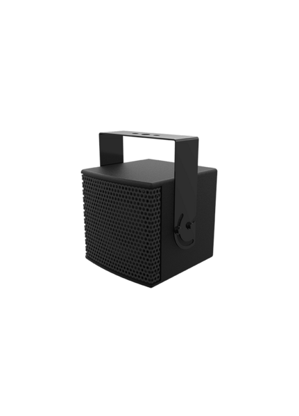 ULTRA COMPACT 6” COAXIAL LOUDSPEAKER, 100° CONICAL COVERAGE, INCLUDES U-BRACKET / BLACK
