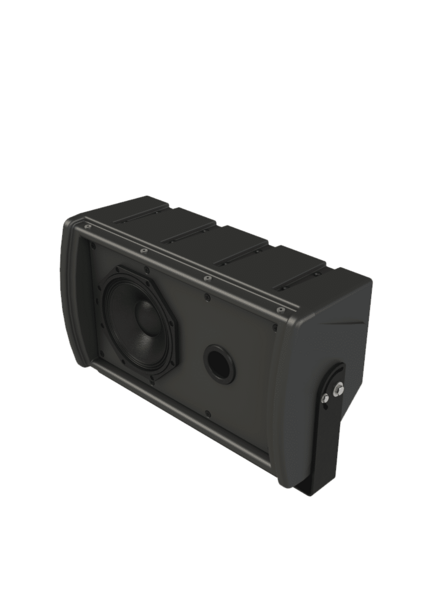 100 X 100 DEGREE. 8" CO-AXIAL, PORTED POLYMER SPEAKER SYSTEM W/U- BRACKET - BLACK