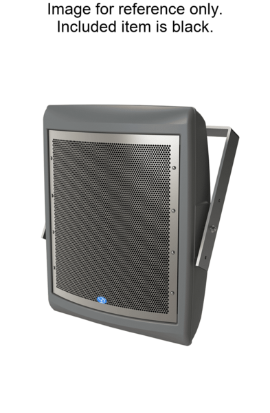 60° X 40° COAXIAL OUTDOOR SPEAKER W/ U-BRACKET, 1 X 15" COAXIAL DRIVER, BLACK