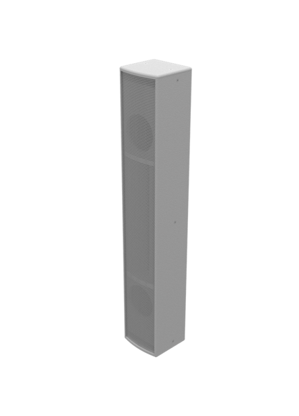 120 X 20 DEGREE, 4 X 5" COAXIAL AND 2 X 8" LOW FREQUENCY DRIVERS,  "COLUMN-LIKE" SPEAKER, WHITE