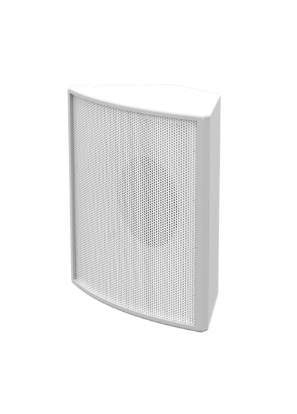 80° CONICAL 1 X 12" COAXIAL SPEAKER, PASSIVE INSTALL VERSION, WHITE