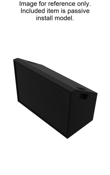 90 X 60 DEGREE, 2 X 8" LF, 5"/1" COAXIAL SPEAKER (INSTALLATION VERSION)