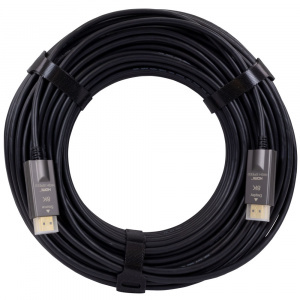 8K 48GBPS HDMI MALE TO HDMI® MALE PLENUM - BLACK AOC (15M OR 50' CABLE)