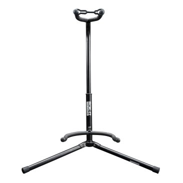 ROK-IT TUBULAR GUITAR STAND TO HOLD ELECTRIC OR ACOUSTIC GUITARS. PADDED BODY AND NECK CRADLE
