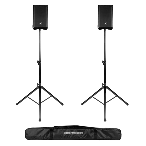 Aluminum Tripod Speaker Stand Set with Deluxe Bag
