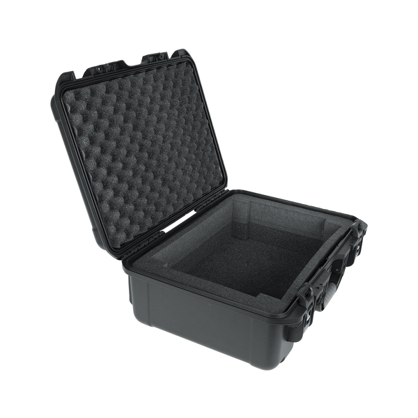 BLACK WATERPROOF INJECTION MOLDED CASE WITH CUSTOM FOAM INSERT FOR PIONEER CDJ-2000NXS2