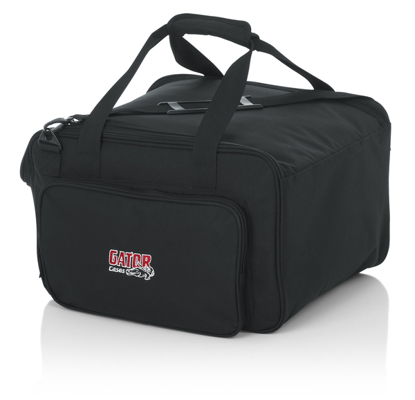 WHEELED, LIGHTWEIGHT TOTE BAG DESIGNED TO FIT UP TO FOUR (4) LED STYLE PAR LIGHTS WITH ADJUSTABLE DI