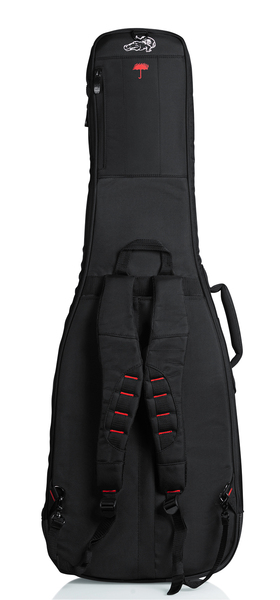 PRO-GO SERIES 335/FLYING V STYLE GUITAR BAG WITH MICRO FLEECE INTERIOR AND REMOVABLE BACKPACK STRAPS