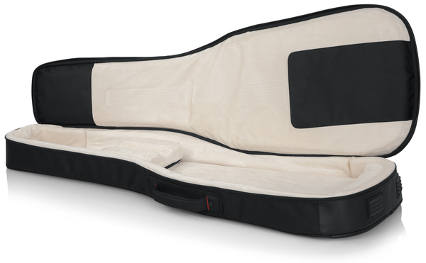 PRO-GO SERIES 335/FLYING V STYLE GUITAR BAG WITH MICRO FLEECE INTERIOR AND REMOVABLE BACKPACK STRAPS