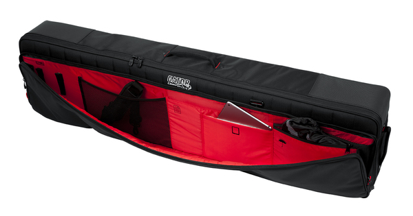 PRO-GO SERIES SLIM 76-NOTE KEYBOARD BAG WITH MICRO FLEECE INTERIOR AND REMOVABLE BACKPACK STRAPS