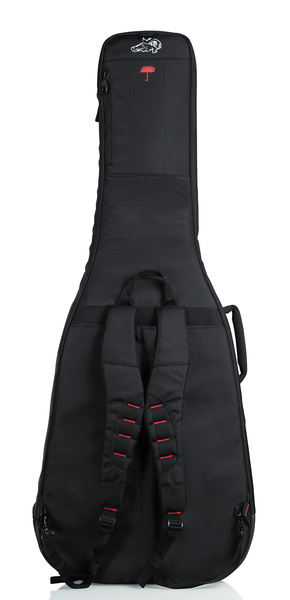 PRO-GO SERIES ACOUSTIC GUITAR BAG WITH MICRO FLEECE INTERIOR AND REMOVABLE BACKPACK STRAPS