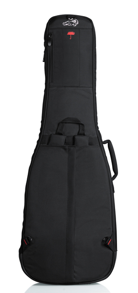 PRO-GO SERIES ELECTRIC GUITAR BAG WITH MICRO FLEECE INTERIOR AND REMOVABLE BACKPACK STRAPS