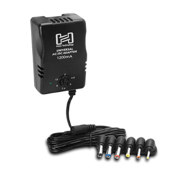 UNIVERSAL POWER ADAPTER, SELECTABLE UP TO 12 VDC 1200 MA