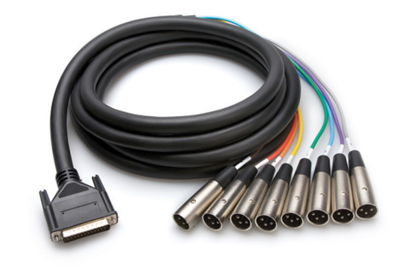 BALANCED SNAKE, DB25 TO XLR3M, 7 M