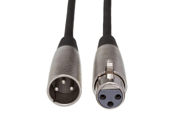 MICROPHONE CABLE, HOSA XLR3F TO XLR3M, 50 FT